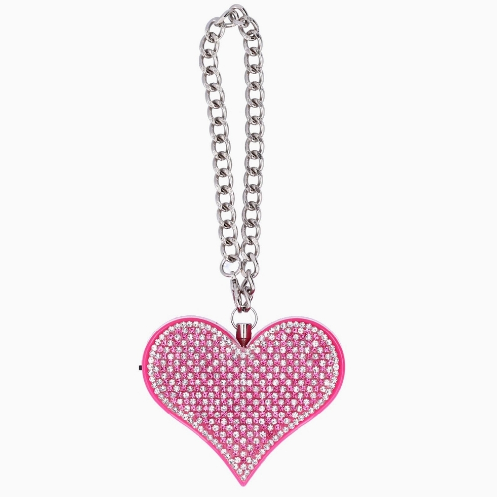 💗 Pink Heart Self Defense Security Siren Keychain 130 dB